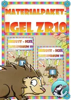 Vorschau - Unterrichtsreihen - Materialpaket - Igel- Zahlenraum 10 - Addieren und subtrahieren - Legematerial - Deckblatt