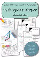 Vorschau - Arbeitsblätter - Materialpaket - Pythagoras in geometrischen Körpern - Deckblatt