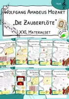 Vorschau - Arbeitsblätter - Wolfgang Amadeus Mozart und die Zauberflöte – XXL-Paket | Klasse 3–4 - Deckblatt