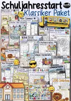 Vorschau - Arbeitsblätter - Schuljahr Starterpaket 🏫🚀 - Klassiker Lernmaterialien - Deckblatt