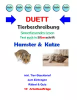Vorschau - Stundenentwürfe - PAKET: Tierbeschreibung (Hamster & Katze) - Deckblatt