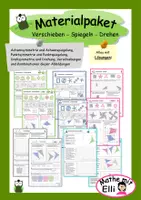 Vorschau - Arbeitsblätter - Materialpaket Verschieben, Spiegeln, Drehen, Lösungen - Deckblatt