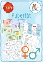 Vorschau - Arbeitsblätter - Veränderungen in der Pubertät – 6x Aktivitäten und Spiele - Deckblatt