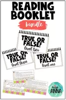 anteprima - Materiale di supporto/inclusione - Reading Comprehension BOOKLET BUNDLE - Pagina di copertina