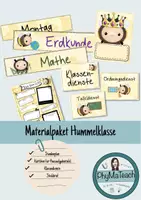 Vorschau - Arbeitsblätter - Materialpaket: Hummelklasse - Deckblatt