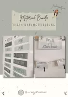 Vorschau - Poster - Material-Bundle: Klassenraumgestaltung - Klasse 5 - 10 - Boho - Deckblatt