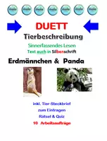 Vorschau - Unterrichtsreihen - PAKET: Tierbeschreibung (Erdmännchen & Panda) - Deckblatt