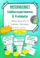 Vorschau - Arbeitsblätter - MATERIALPAKET Schülerexperimente und Protokolle - Deckblatt