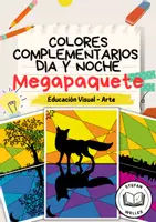 Vista previa - Manualidades / Dibujos para colorear - Paquete de materiales - Día y noche - Colores complementarios - Portada