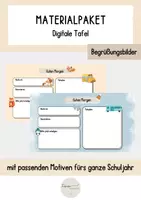 Vorschau - Präsentationen/Tafelbilder - Materialpaket: Begrüßungsbilder für die digitale Tafel - Deckblatt