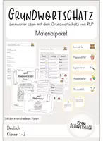Vorschau - Arbeitsblätter - Grundwortschatz - Materialpaket "Lernwörter üben mit dem GW von RLP" (Kl. 1-2) - Deckblatt