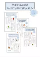 Vorschau - Arbeitsblätter - Materialpaket "Rechenspaziergänge Klasse 5" - Deckblatt
