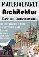 Vorschau - Arbeitsblätter - Materialpaket Architektur - Deckblatt