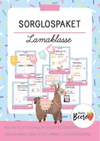 Vorschau - Mal- und Bastelvorlagen - Lamaklasse Materialpaket - Klassentier Lama /Sparpaket /Schulanfang /Sorglospaket - Deckblatt