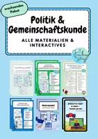Vorschau - Stundenentwürfe - XXL-Materialpaket Politik & Gemeinschaftskunde: Alle Materialien & Interactives - Deckblatt