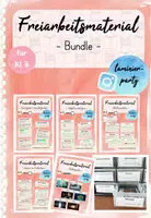 Vorschau - Stationenlernen - Bundle: Freiarbeit (Kl. 3) - Deckblatt