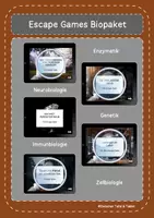 Vorschau - Spiele - Wachsendes Materialpaket Escape Games Biologie - Deckblatt