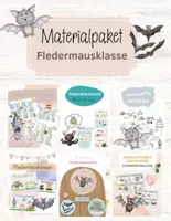 Vorschau - Arbeitsblätter - Materialpaket für die Fledermausklasse - wachsendes Bundle - Deckblatt