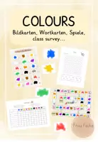 Vorschau - Arbeitsblätter - Materialpaket Englisch Colours - Deckblatt