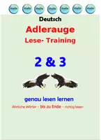 Vorschau - Unterrichtsreihen - PAKET Adlerauge 2 & 3 (Wörter bis zu Ende lesen) - Deckblatt
