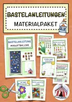 Vorschau - Mal- und Bastelvorlagen - Großes Materialpaket Bastelanleitungen - Schablonen - wachsendes Paket - Deckblatt