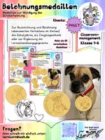 Vorschau - Arbeitsblätter - Paket Medaillen zur Belohnung von Schülerleistung- Classroommanagment - Deckblatt