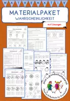 Vorschau - Arbeitsblätter - Materialpaket "Wahrscheinlichkeit" - Zufallsexperimente/Würfel/Kreisel - Deckblatt