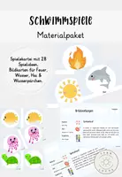Vorschau - Spiele - Materialpaket - Spiele für den Schwimmunterricht - Deckblatt