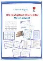 Vorschau - Arbeitsblätter - 100 häufigsten Fehlerwörter: Materialpaket - Deckblatt