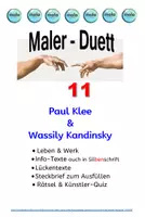 Vorschau - Unterrichtsreihen - Maler-Duett 11 : Paul Klee & Wassily Kandinsky (+Steckbrief zum Ausfüllen) - Deckblatt