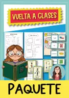 Vista previa - Hojas de trabajo - Vuelta a clases: paquete de materiales (primaria / ELE) - Portada