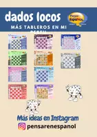 Vorschau - Arbeitsblätter - Dados locos: 10 tableros/10 temas - Deckblatt