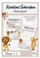 Vorschau - Stundenentwürfe - Materialpaket Kreatives Schreiben - Briefe schreiben Am Beispiel Der Löwe der nicht schreiben konnte - Deckblatt
