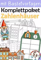 Vorschau - Arbeitsblätter - Zahlenhäuser Komplettpaket - differenziert und inklusive Einführung - Deckblatt