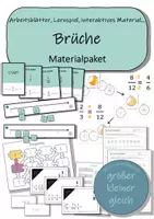 Vorschau - Arbeitsblätter - Materialpaket - Brüche - Deckblatt