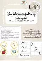 Vorschau - Unterrichtsreihen - Materialpaket 1. Teil: Buchstabeneinführung (DR+GR) - Deckblatt
