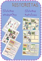 Vista previa - Hojas de trabajo - PACK: HISTORIETAS SISTEMAS NERVIOSO Y ENDÓCRINO - Portada