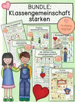 Vorschau - Unterrichtsreihen - BUNDLE: Klassengemeinschaft stärken - Deckblatt