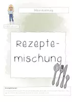 Vorschau - Arbeitsblätter - Materialpaket: gemischte Rezepte für die Kochpraxis - Deckblatt
