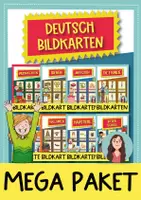 Vorschau - Stationenlernen - +1500 Bild- und Wortkarten Deutsch: WACHSENDES PAKET - Deckblatt