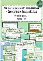 Vorschau - Stundenentwürfe - Der Weg zu unserem Klassensprecher - Wahlen - Materialpaket - Deckblatt