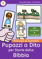 anteprima - Materiale per pittura e bricolage - Pupazzi a Dito per Storie della Bibbia - Raccolta di materiali - Pagina di copertina