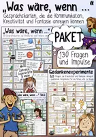 Vorschau - Spiele - "Was wäre, wenn ...?" 💭 PAKET mit 130 Gesprächs- und Erzählkarten - Deckblatt
