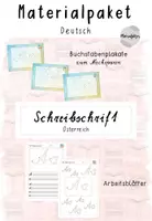 Vorschau - Arbeitsblätter - Schreibschrift: Buchstabenplakate und Arbeitsblätter - Deckblatt