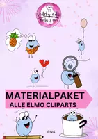 Vorschau - Bildkarten - Materialpaket Cliparts Elmo - wachsendes Paket - Deckblatt