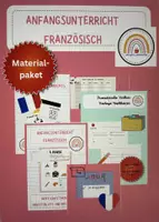 Vorschau - Arbeitsblätter - Materialpaket - Anfangsunterricht Französisch - Deckblatt