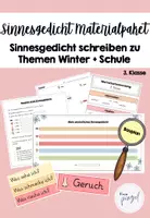 Vorschau - Arbeitsblätter - Sinnesgedicht Materialpaket 3. & 4. Klasse - Deckblatt