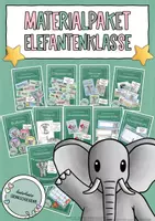Vorschau - Poster - Elefantenklasse - Materialpaket / Klassentier Elefant - Deckblatt