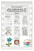 Vorschau - Spiele - Materialpaket Zahlenraum 0-10 entdecken - Freiarbeitsmaterialien und Spiele - Deckblatt