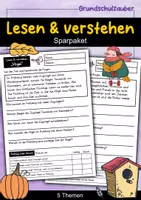Vorschau - Stationenlernen - Lesen und verstehen SPARPAKET - Materialpaket - Deckblatt